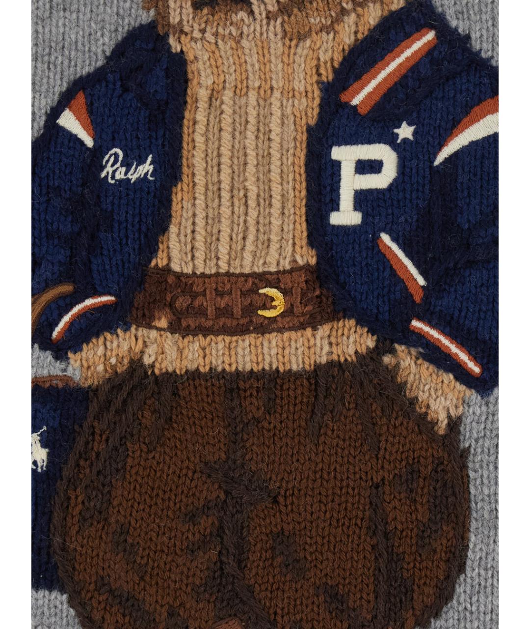 POLO RALPH LAUREN Серый шерстяной джемпер / свитер, фото 3