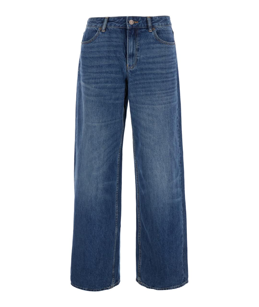 TORY BURCH Синие хлопковые прямые джинсы, фото 1