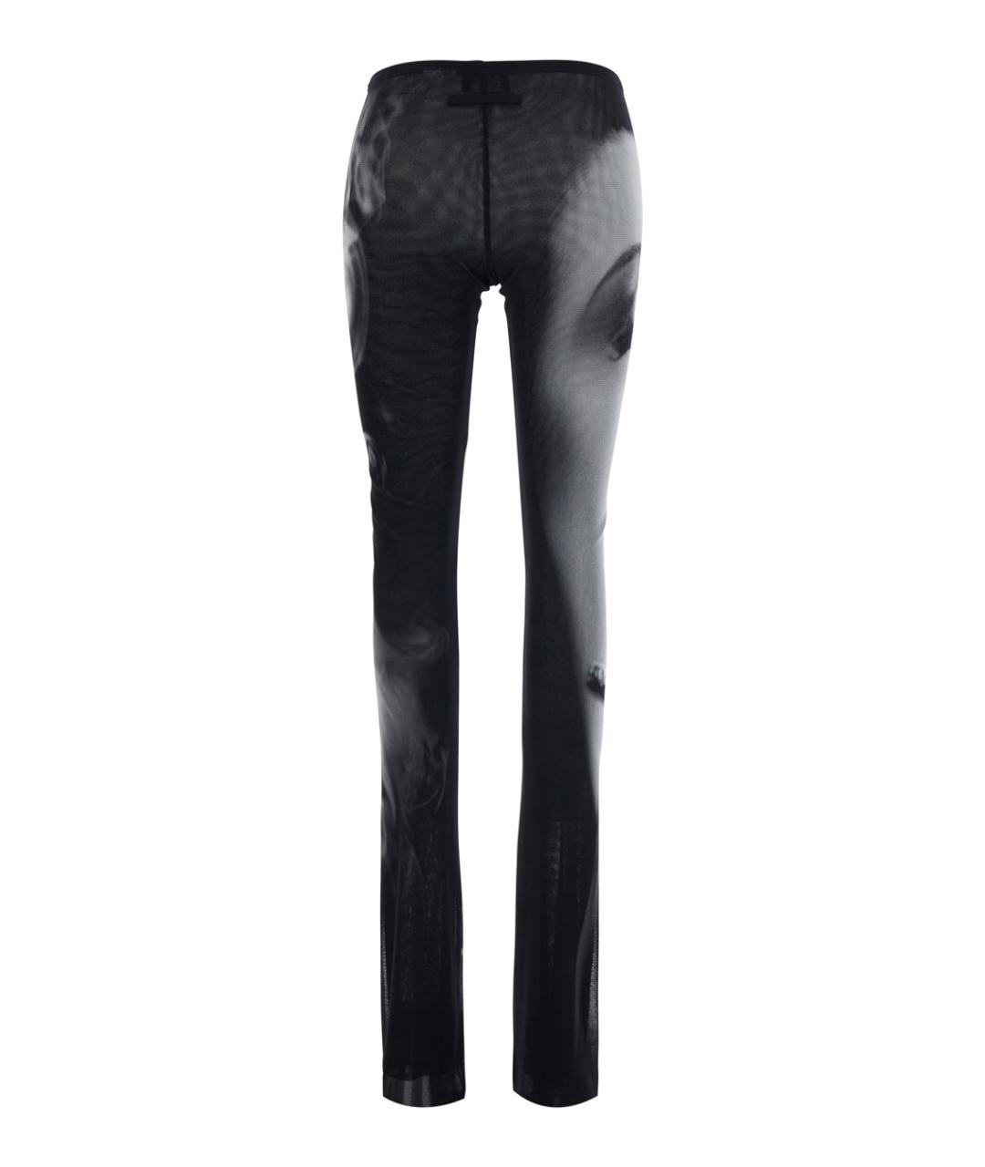 JEAN PAUL GAULTIER Черные шерстяные брюки узкие, фото 2