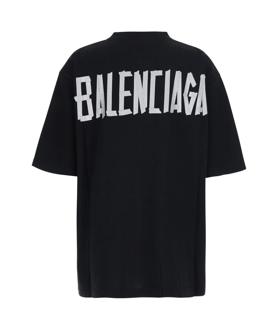 BALENCIAGA Черная футболка, фото 2