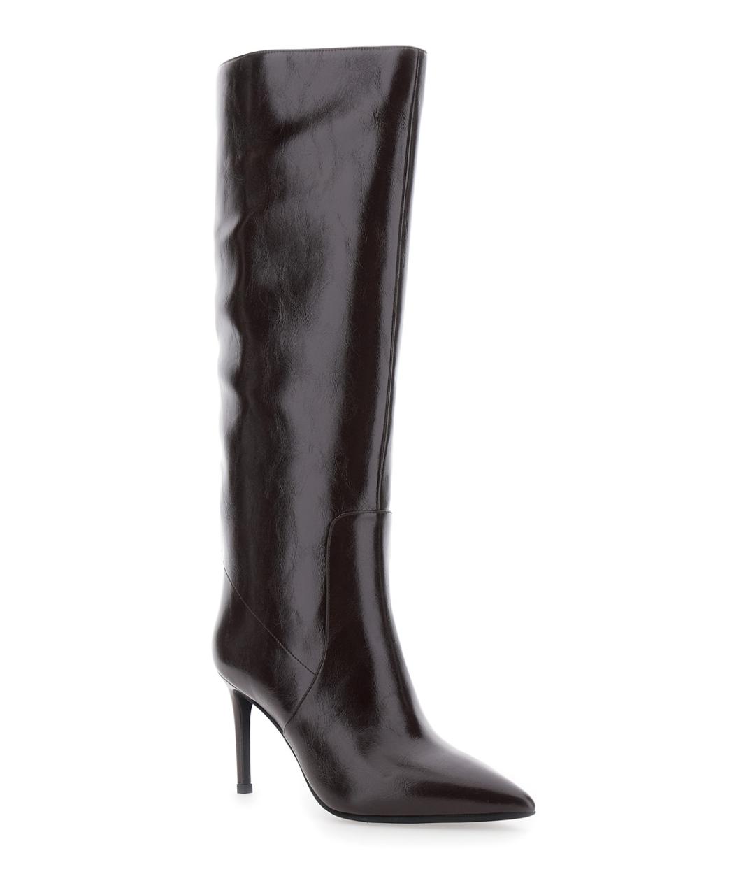 JEFFREY CAMPBELL Коричневые кожаные сапоги, фото 2