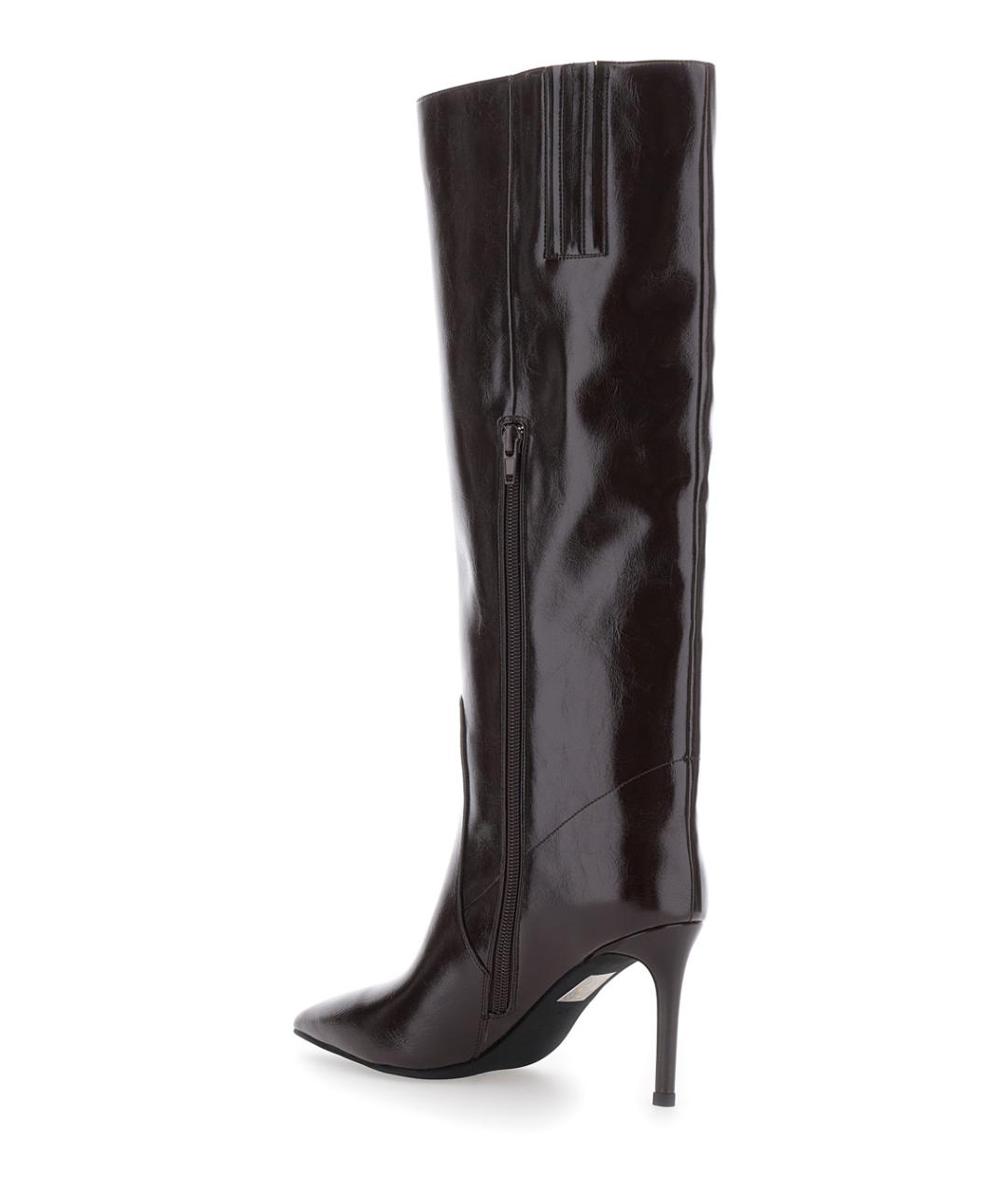 JEFFREY CAMPBELL Коричневые кожаные сапоги, фото 3