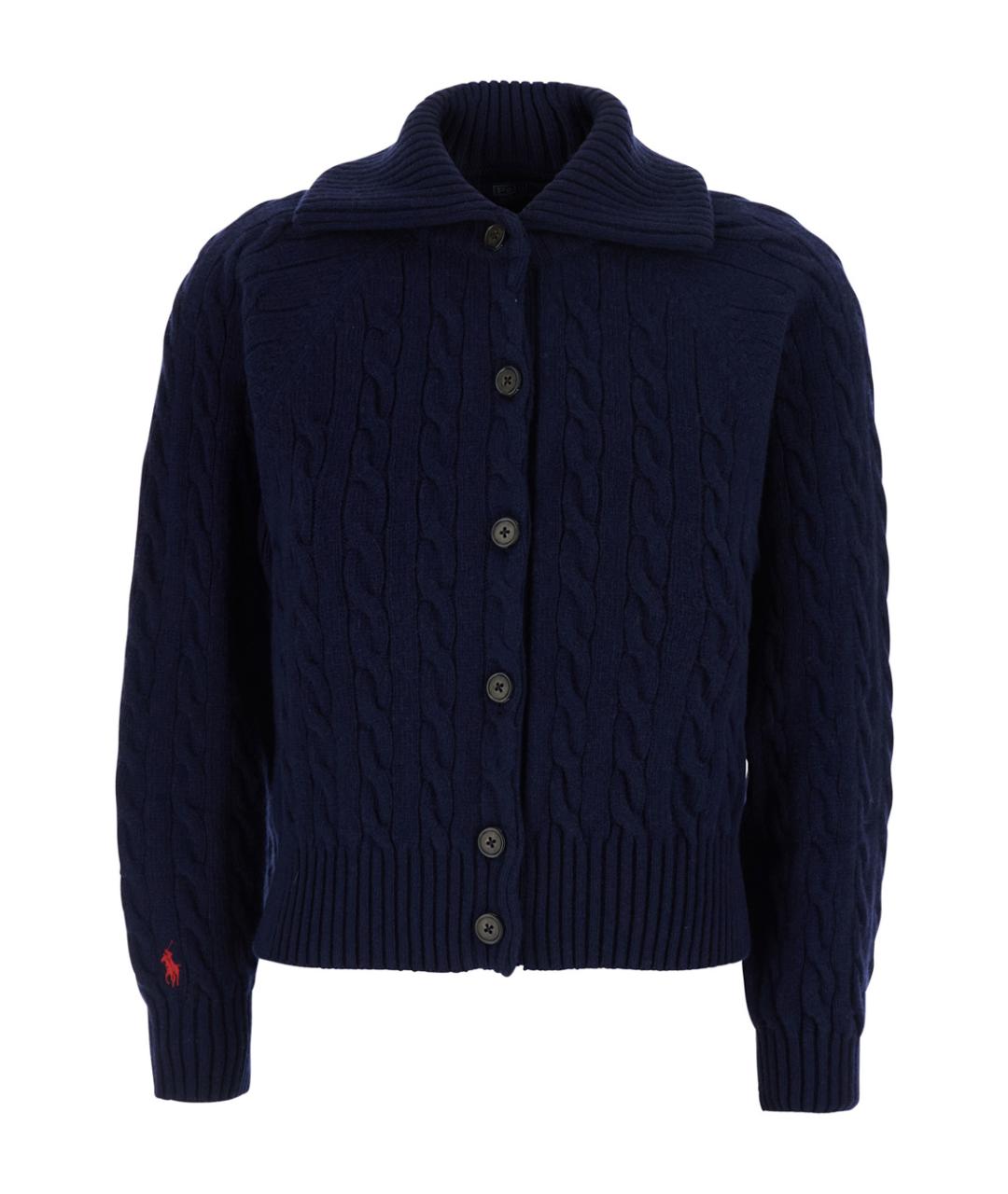 POLO RALPH LAUREN Синий шерстяной кардиган, фото 1
