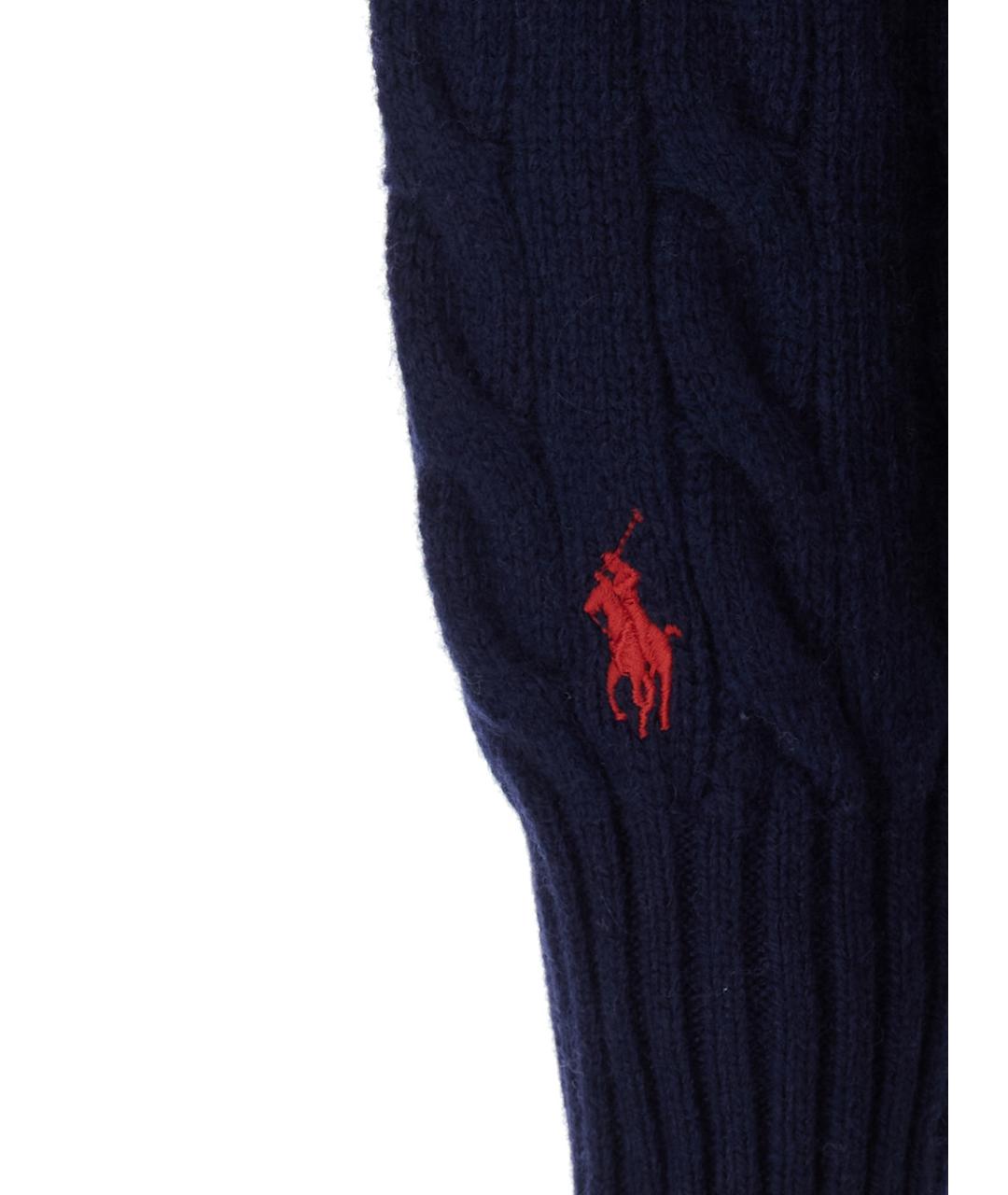 POLO RALPH LAUREN Синий шерстяной кардиган, фото 3