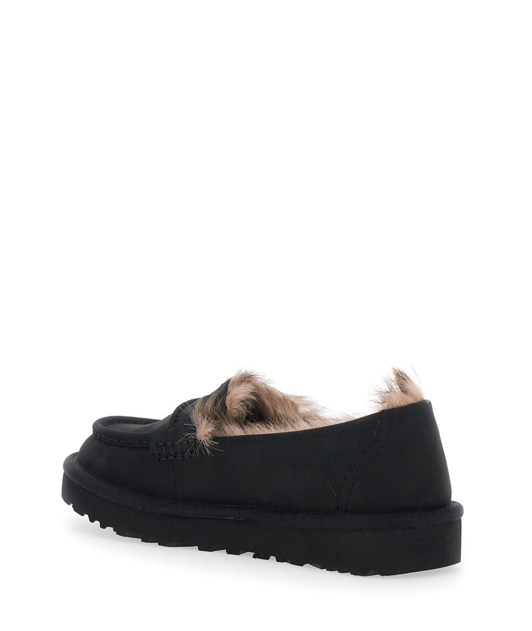 UGG Черные нубуковые лоферы, фото 3