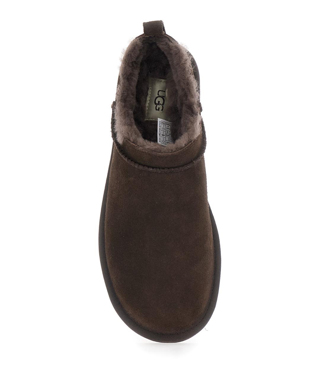 UGG Коричневые замшевые мюли, фото 4
