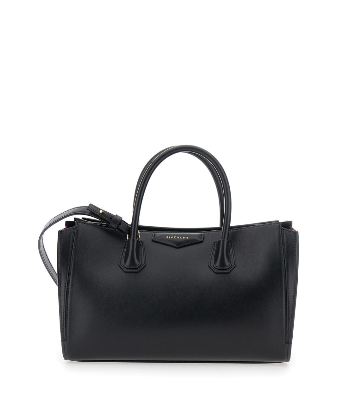 GIVENCHY Черная кожаная сумка тоут, фото 1