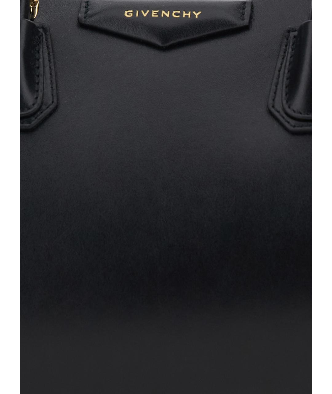 GIVENCHY Черная кожаная сумка тоут, фото 3