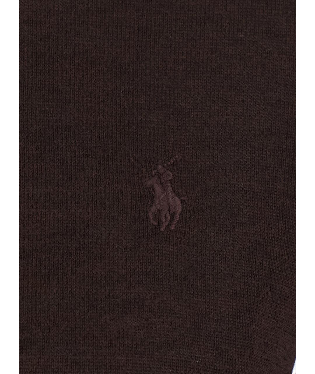 POLO RALPH LAUREN Коричневая шерстяная водолазка, фото 3