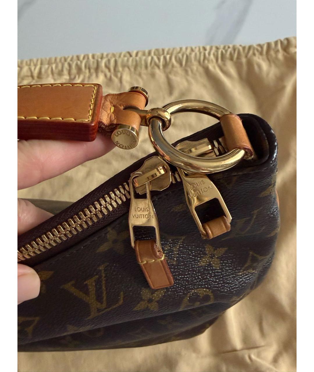 LOUIS VUITTON Коричневая сумка тоут из канвы, фото 8