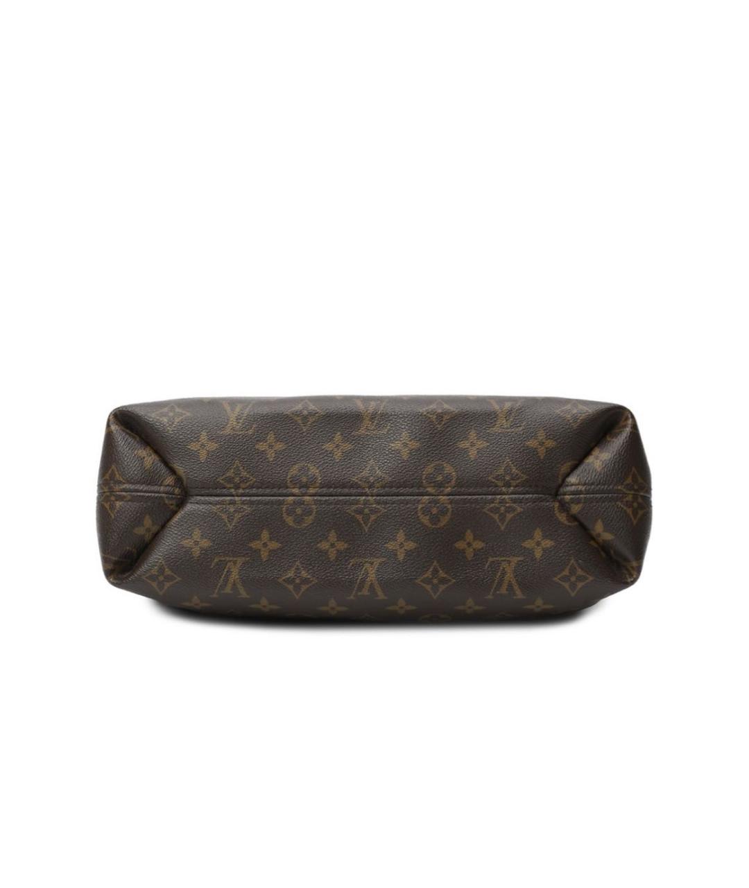 LOUIS VUITTON Коричневая сумка тоут из канвы, фото 5