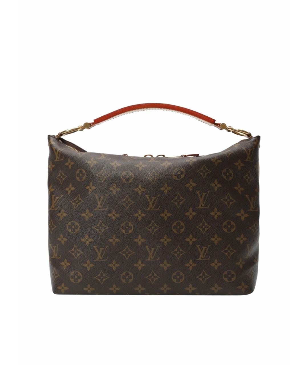 LOUIS VUITTON Коричневая сумка тоут из канвы, фото 1