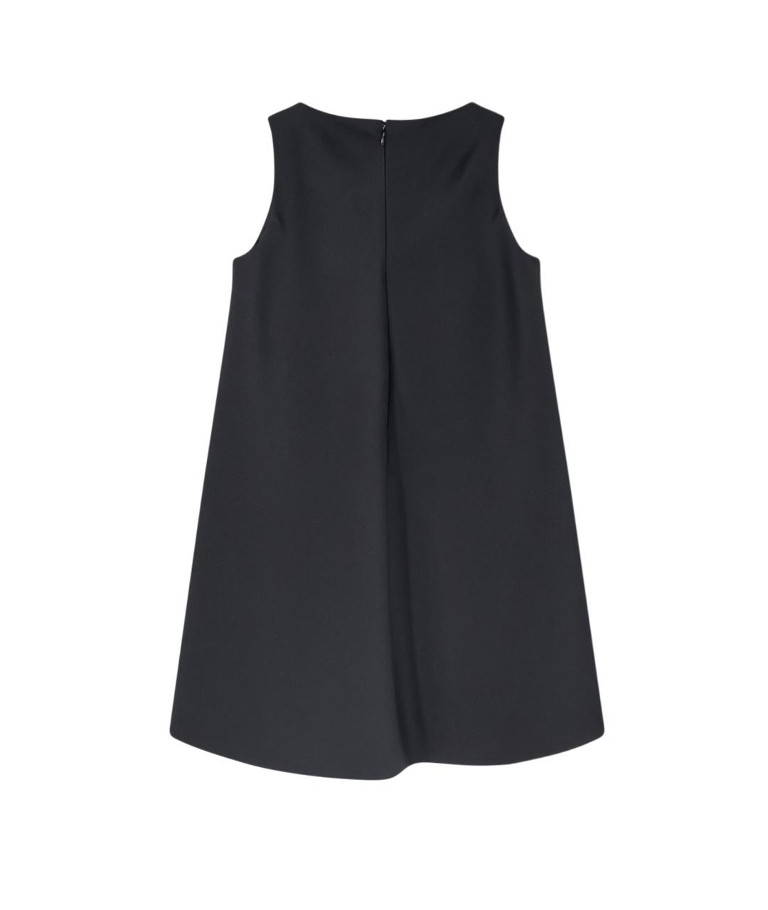 BALENCIAGA Черное шерстяное коктейльное платье, фото 2