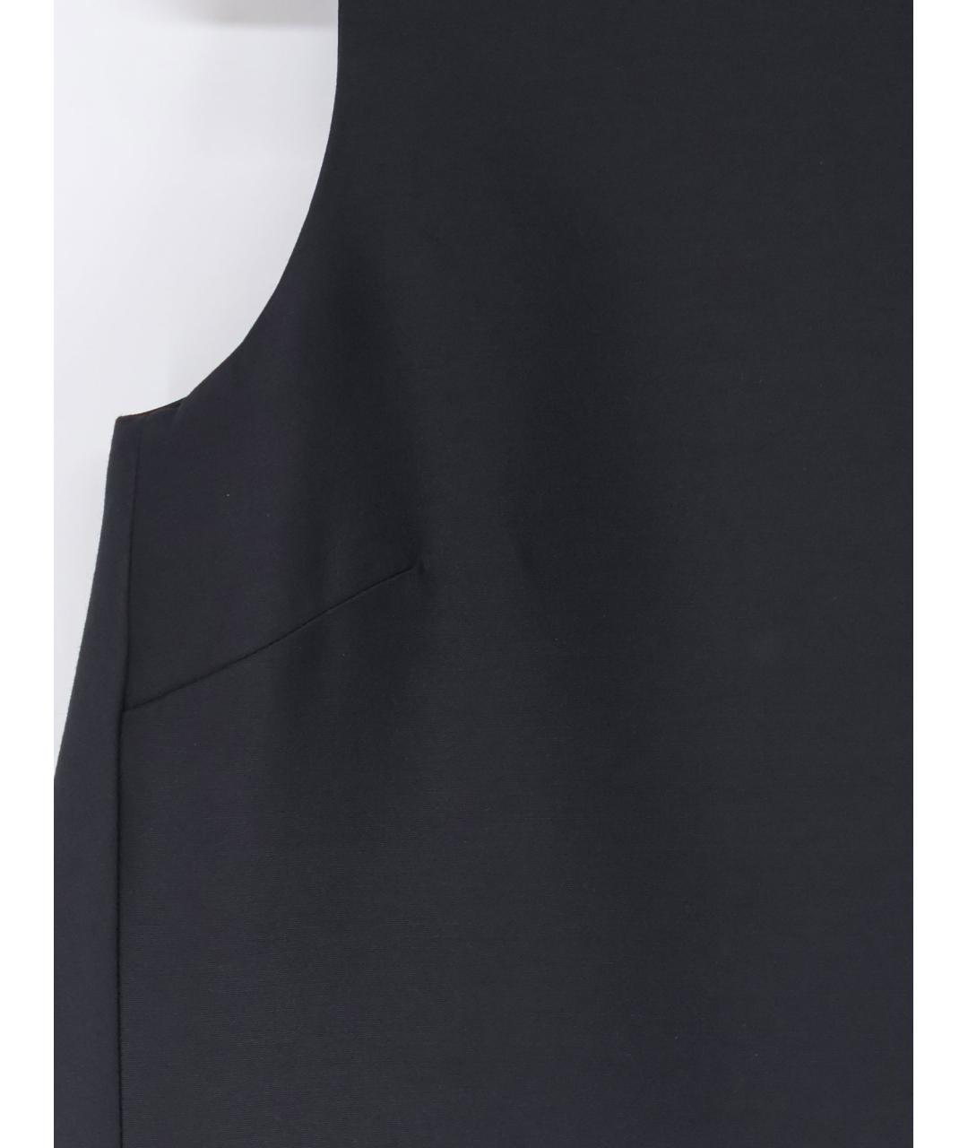 BALENCIAGA Черное шерстяное коктейльное платье, фото 3