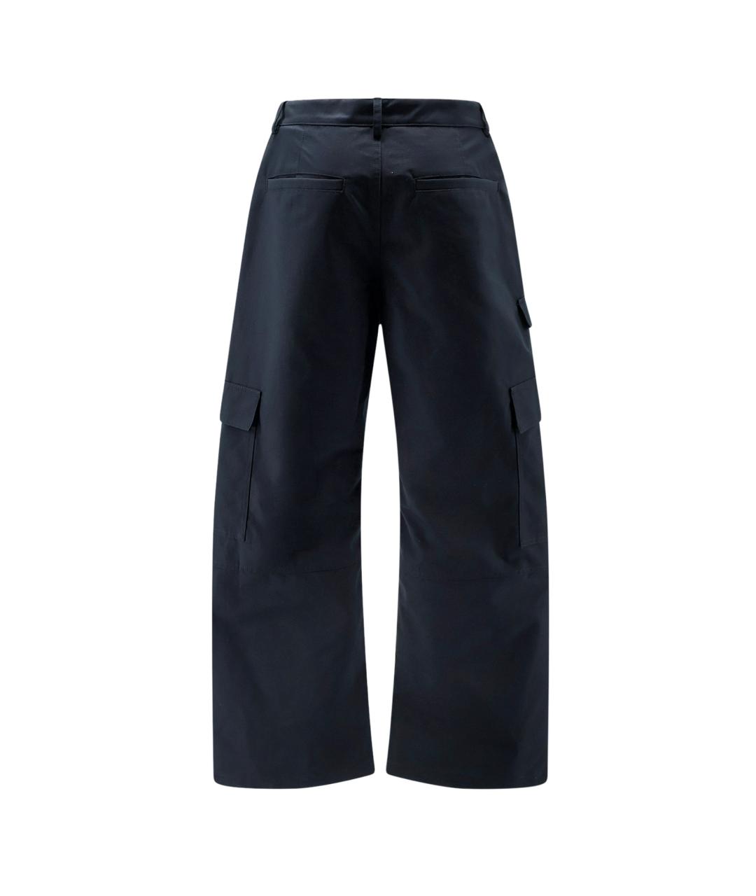 BALENCIAGA Антрацитовые хлопковые повседневные брюки, фото 2