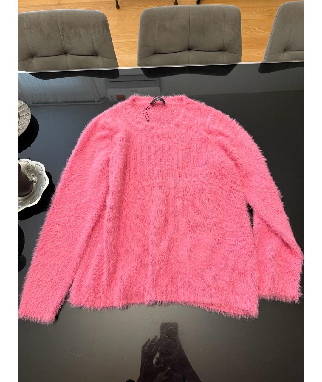WEEKEND MAX MARA Розовый хлопковый джемпер / свитер, фото 6