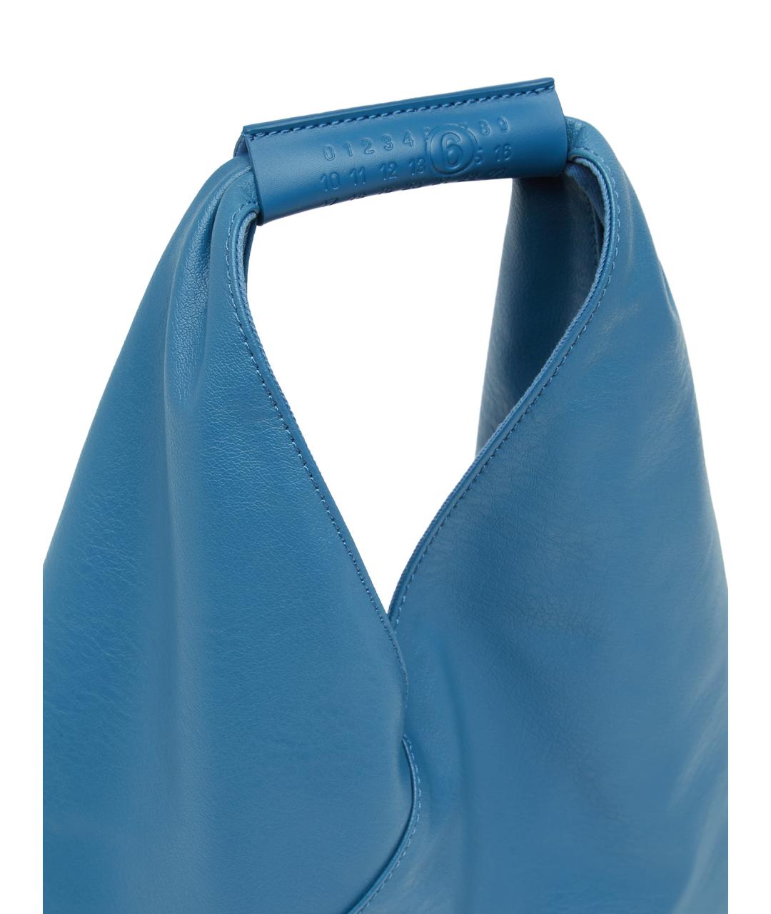 MM6 MAISON MARGIELA Голубая сумка тоут из искусственной кожи, фото 4