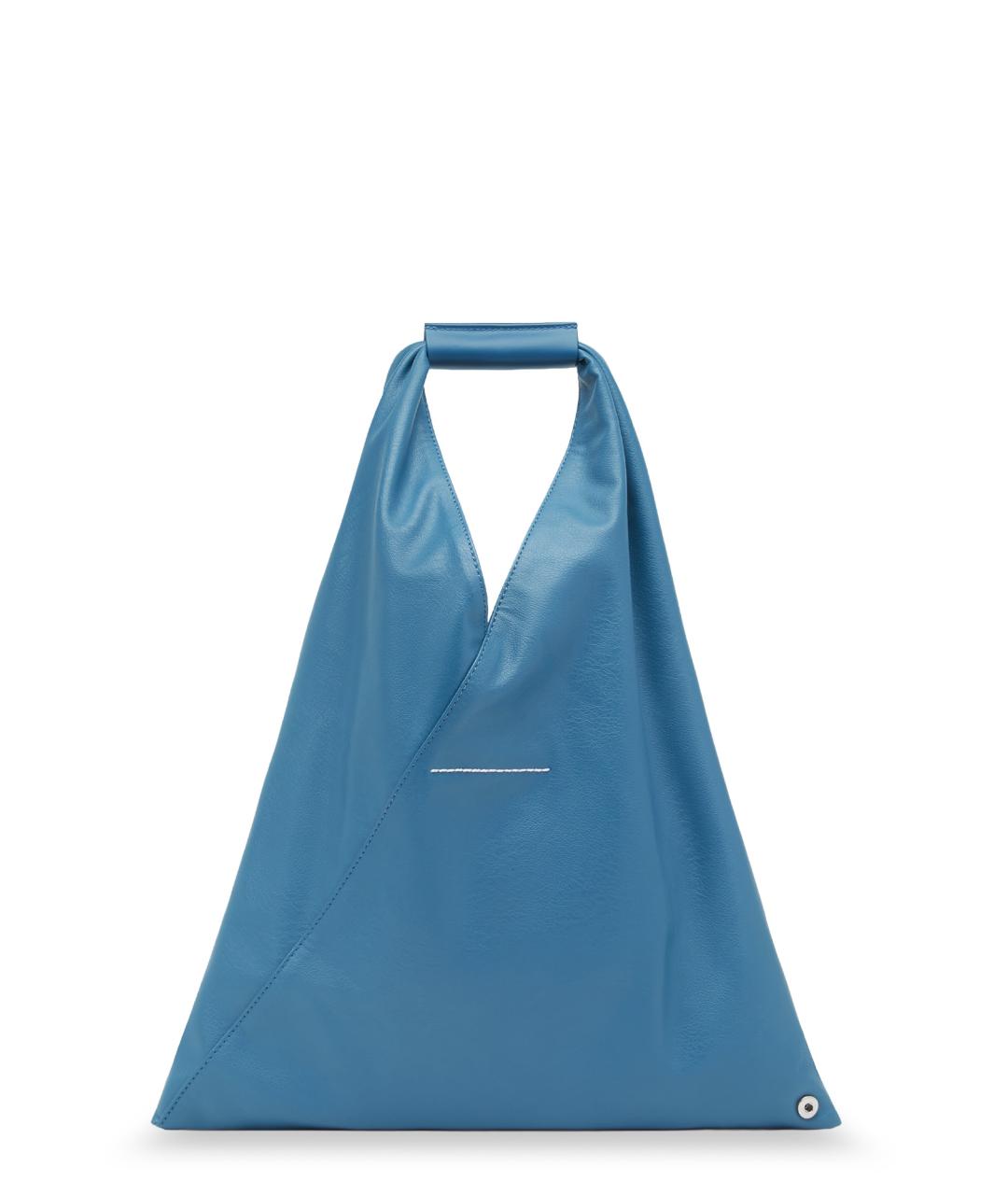 MM6 MAISON MARGIELA Голубая сумка тоут из искусственной кожи, фото 2