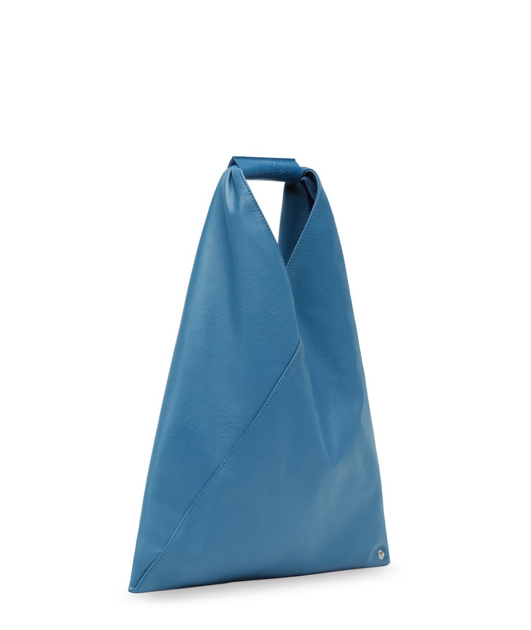 MM6 MAISON MARGIELA Голубая сумка тоут из искусственной кожи, фото 3