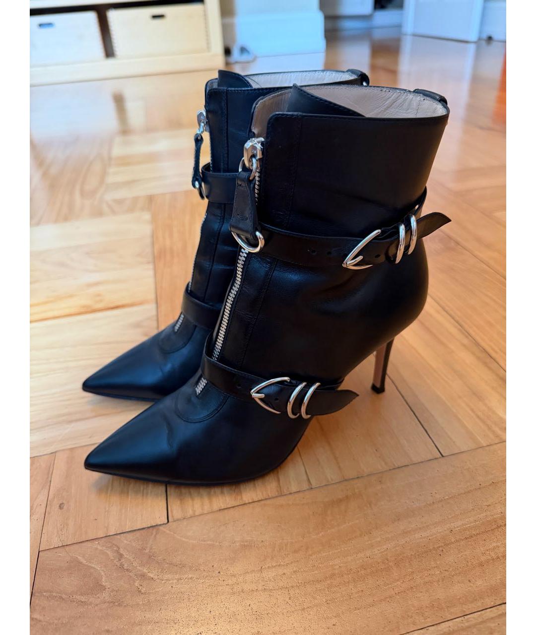 GIANVITO ROSSI Черные кожаные ботильоны, фото 6