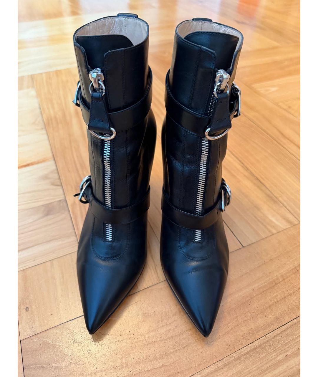 GIANVITO ROSSI Черные кожаные ботильоны, фото 2