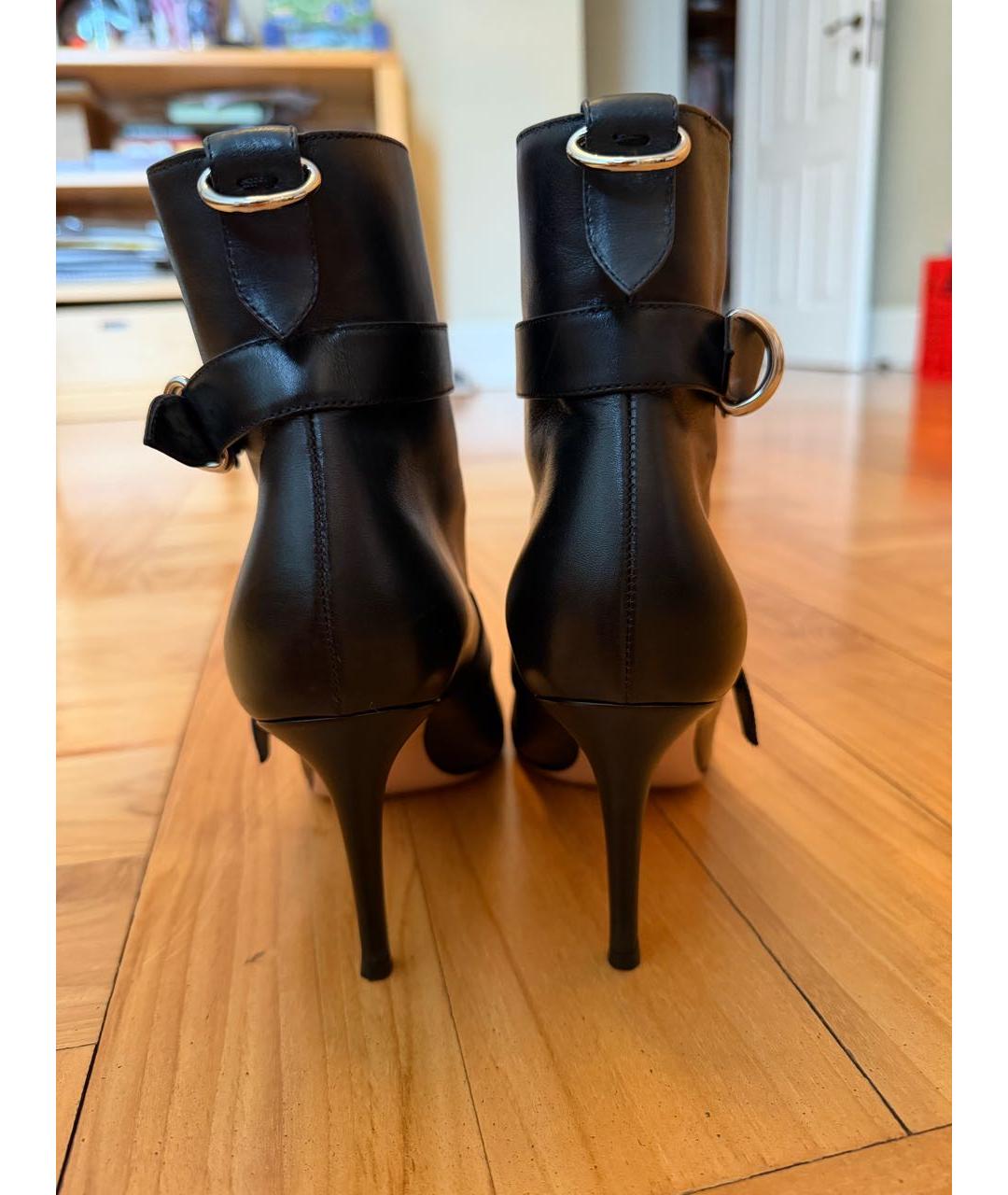 GIANVITO ROSSI Черные кожаные ботильоны, фото 4