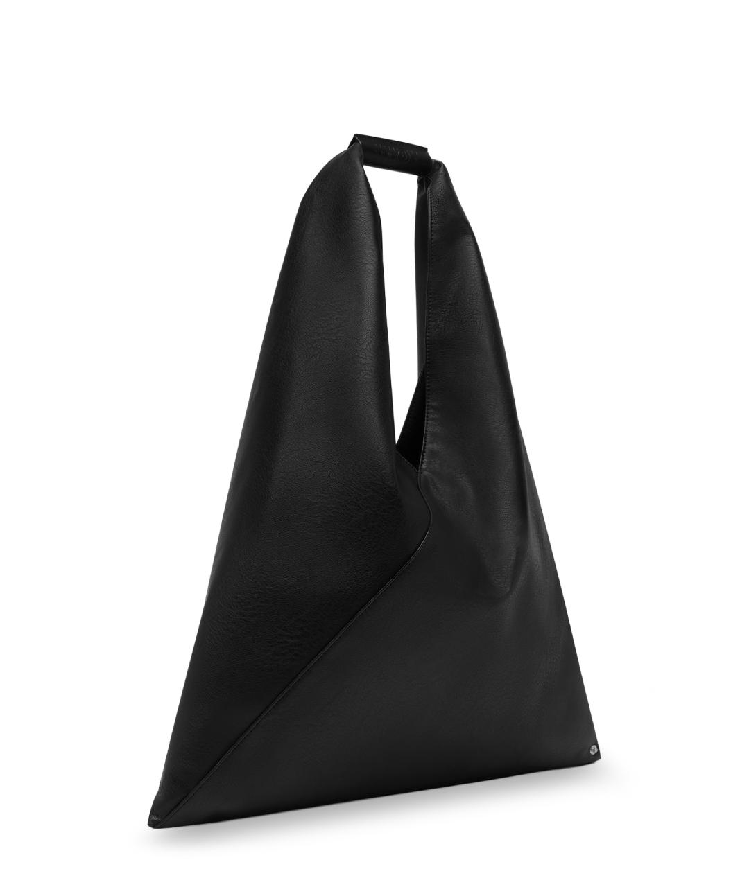 MM6 MAISON MARGIELA Черная сумка тоут из искусственной кожи, фото 3