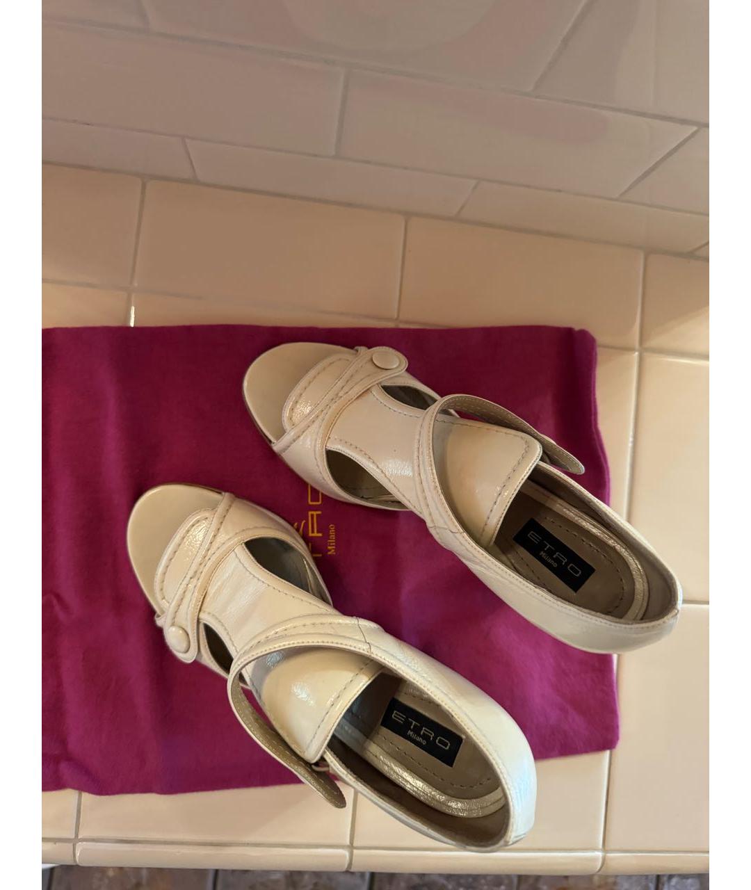 ETRO Кожаные босоножки, фото 6