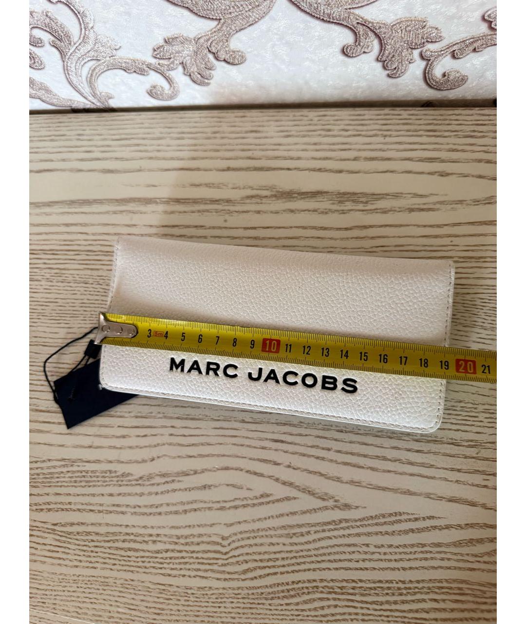 MARC JACOBS Белый кожаный кошелек, фото 4