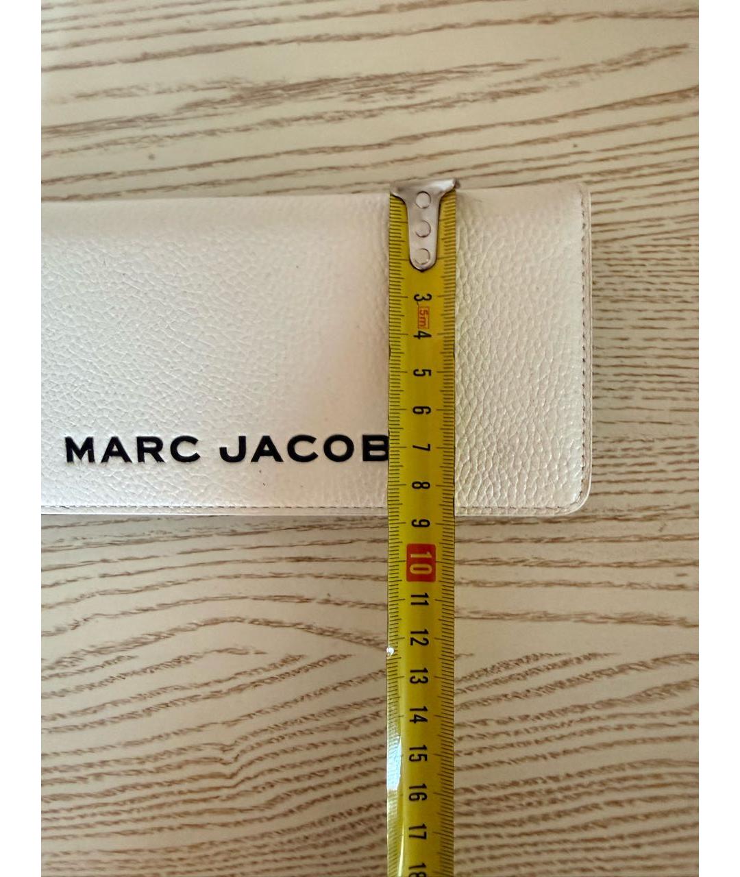 MARC JACOBS Белый кожаный кошелек, фото 5