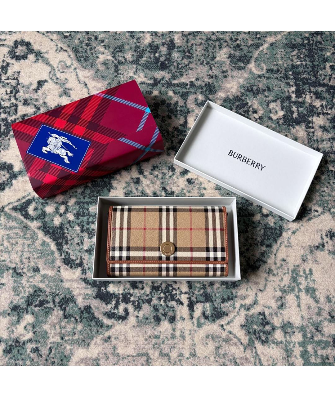 BURBERRY Бежевая кожаная сумка через плечо, фото 2