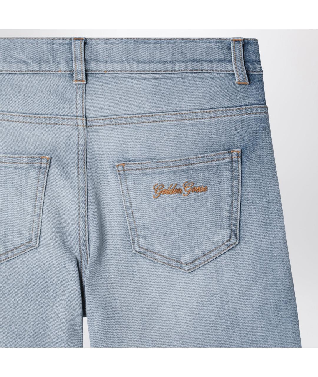 GOLDEN GOOSE Голубые хлопковые детские джинсы, фото 3