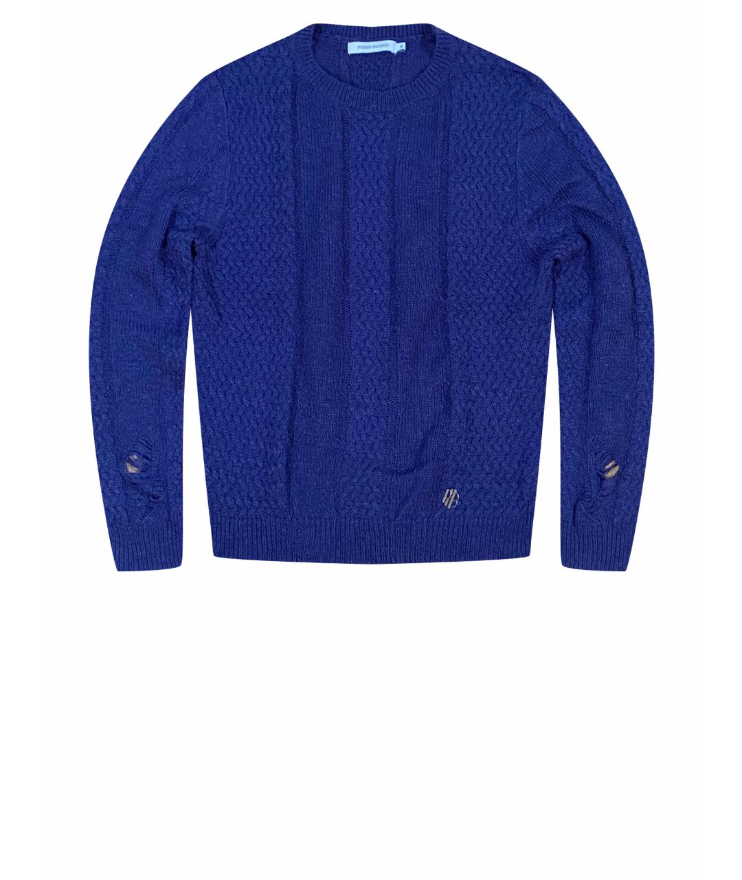 PIERRE BALMAIN Синий шерстяной джемпер / свитер, фото 1