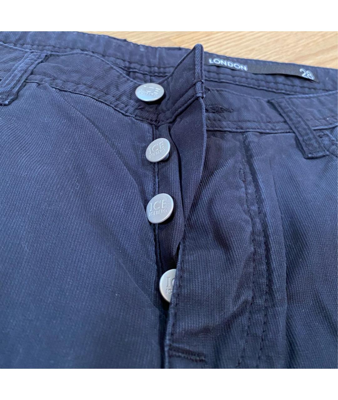 ICEBERG Антрацитовые прямые джинсы, фото 2