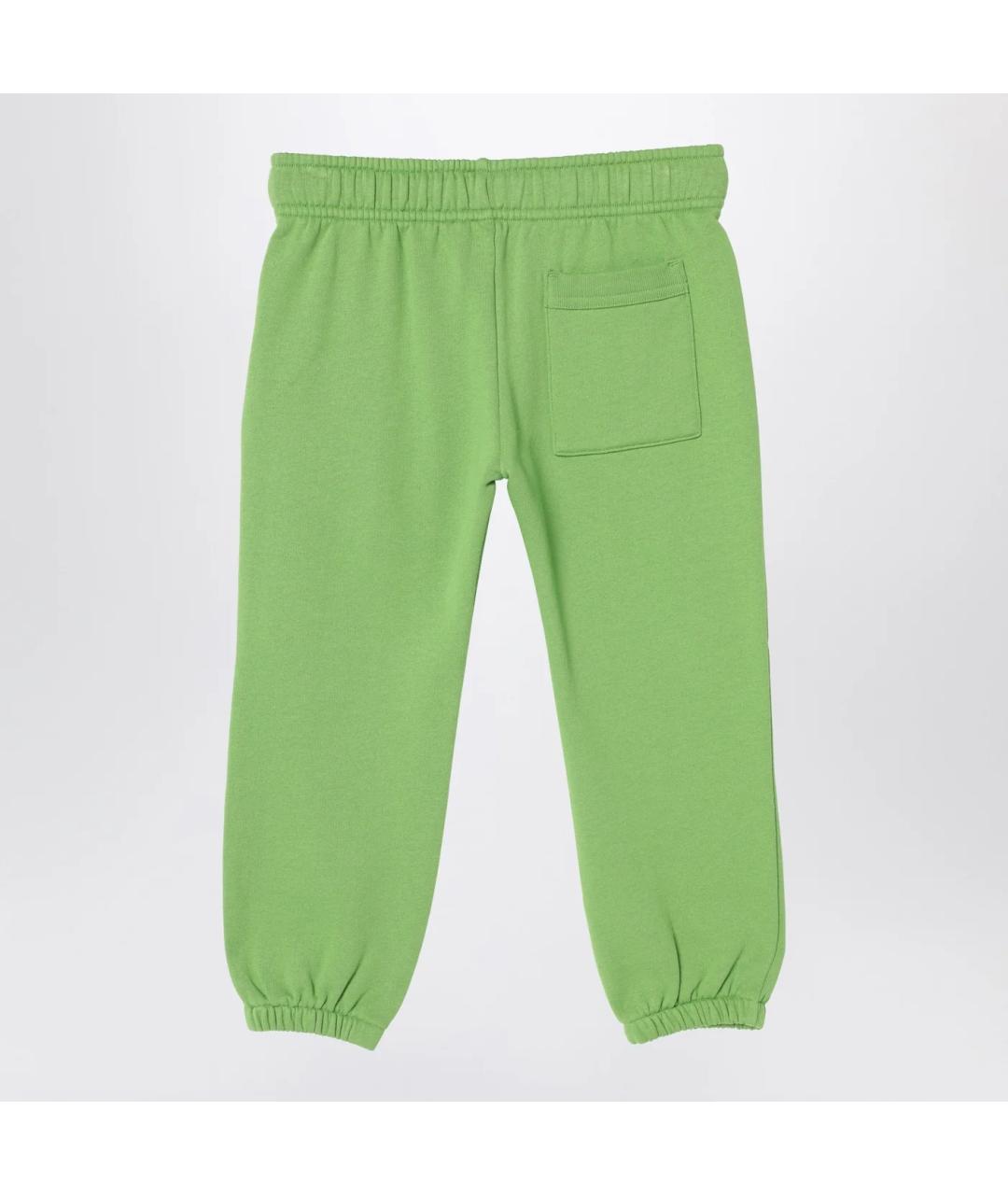 ACNE STUDIOS Зеленые хлопковые брюки и шорты, фото 2