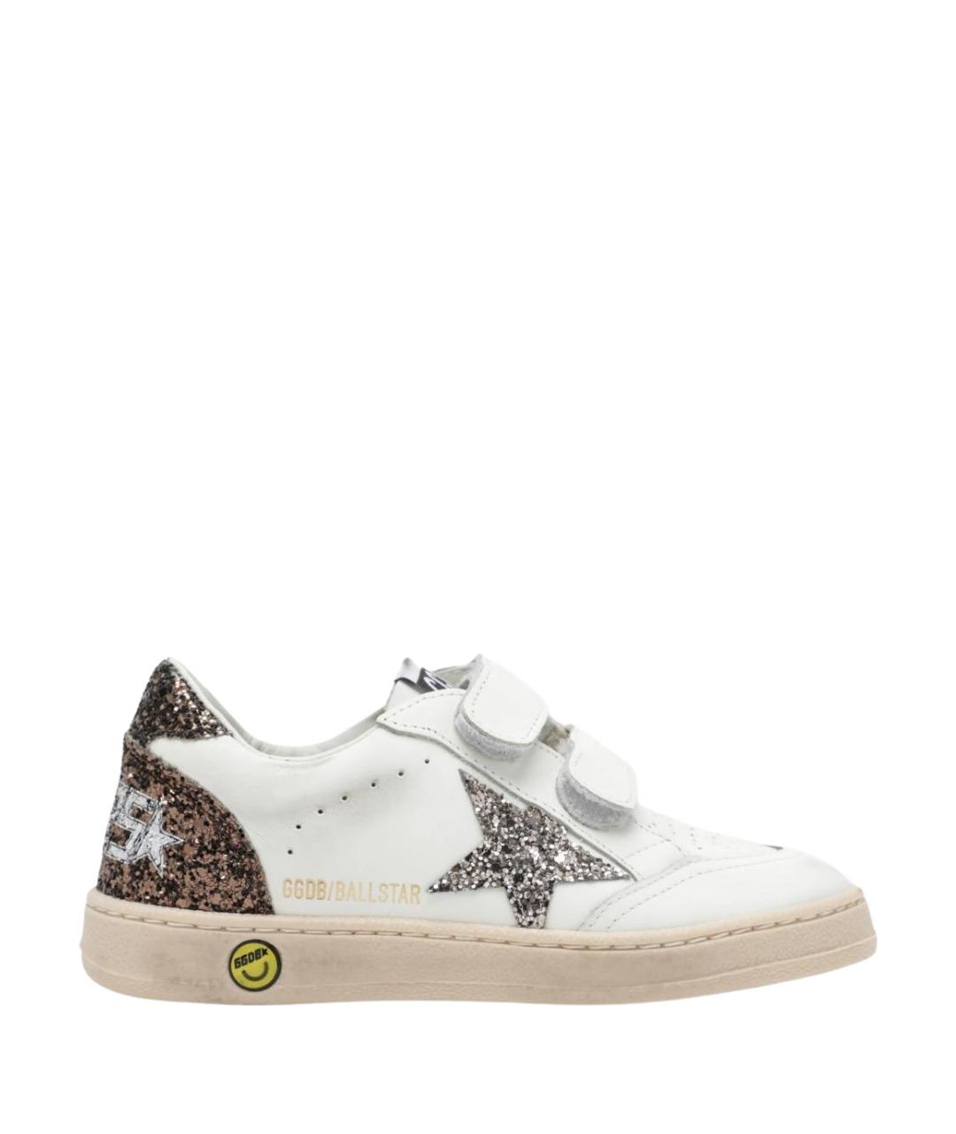 GOLDEN GOOSE Белые кожаные кеды, фото 1