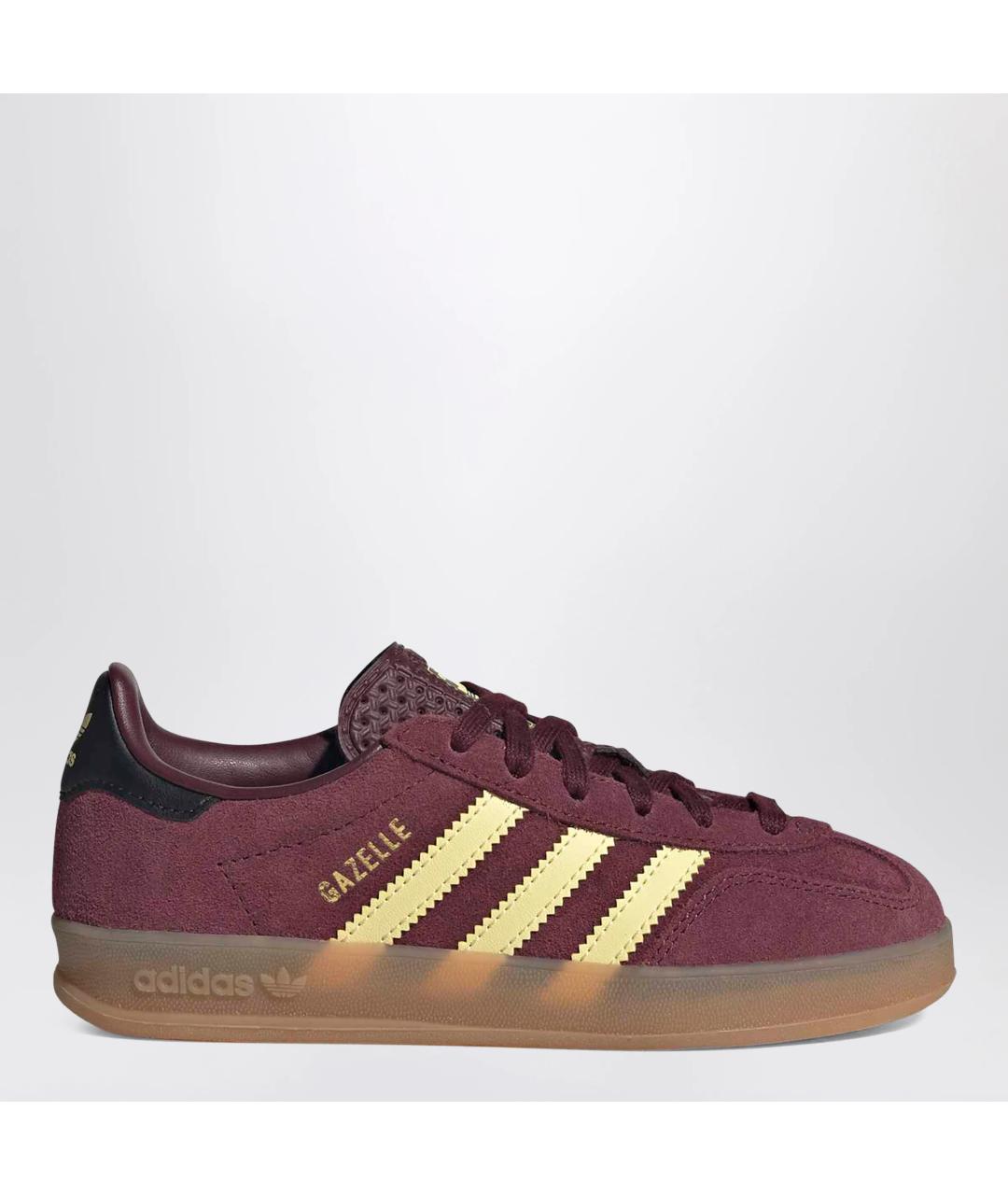 ADIDAS Бордовые замшевые кеды, фото 3