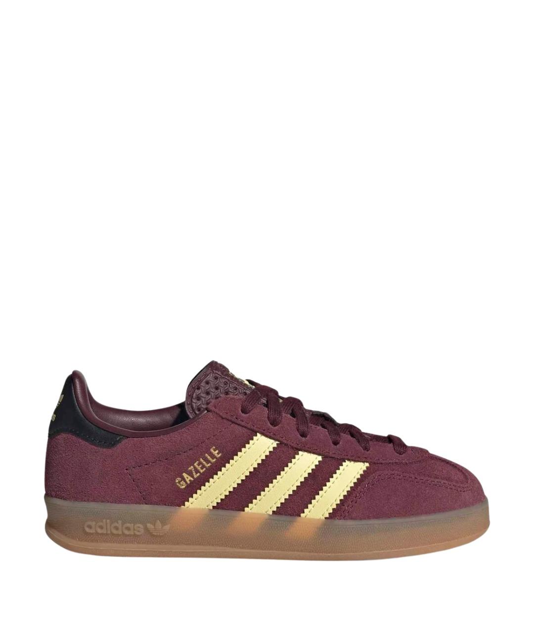 ADIDAS Бордовые замшевые кеды, фото 1