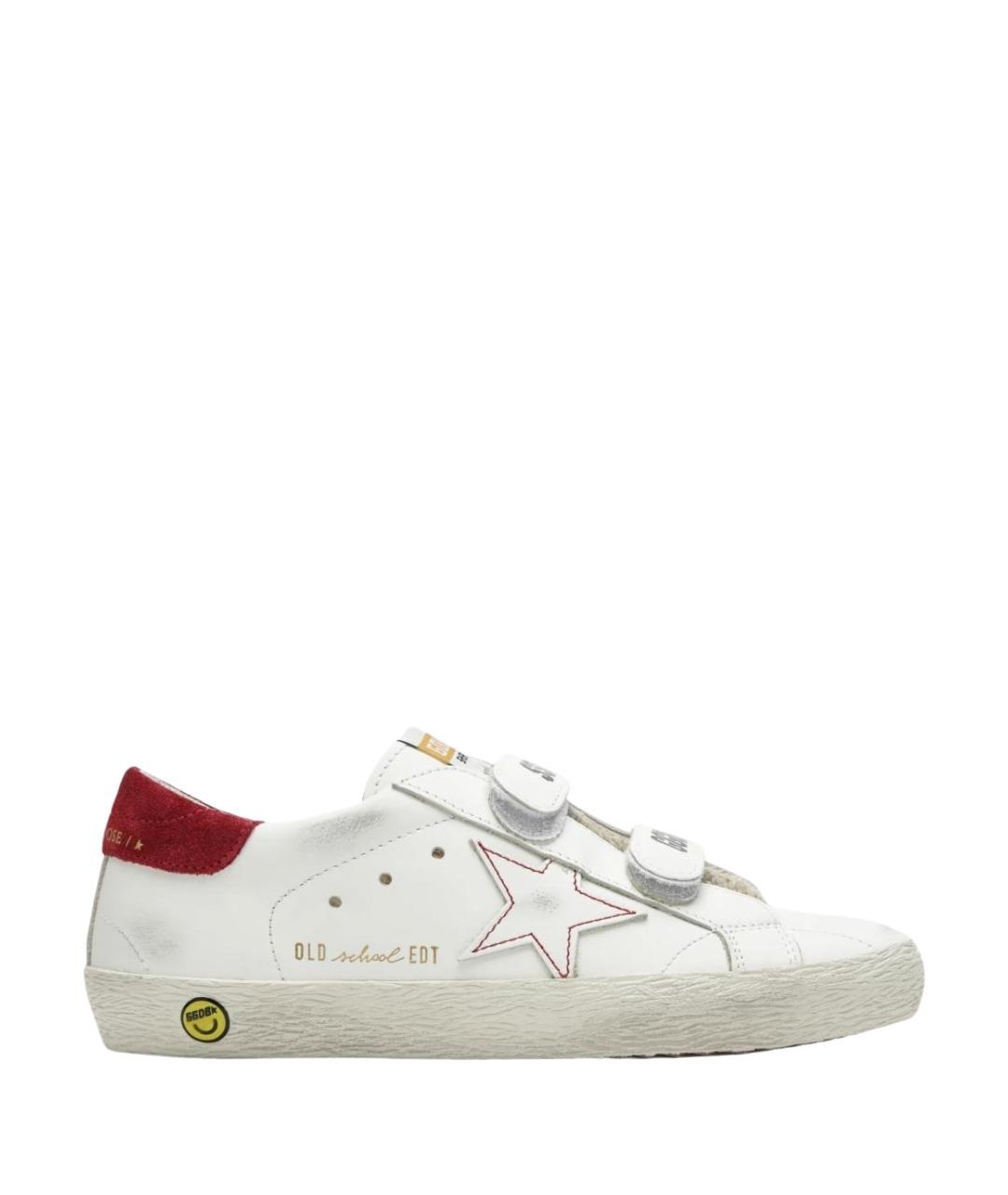 GOLDEN GOOSE Белые кожаные кеды, фото 1