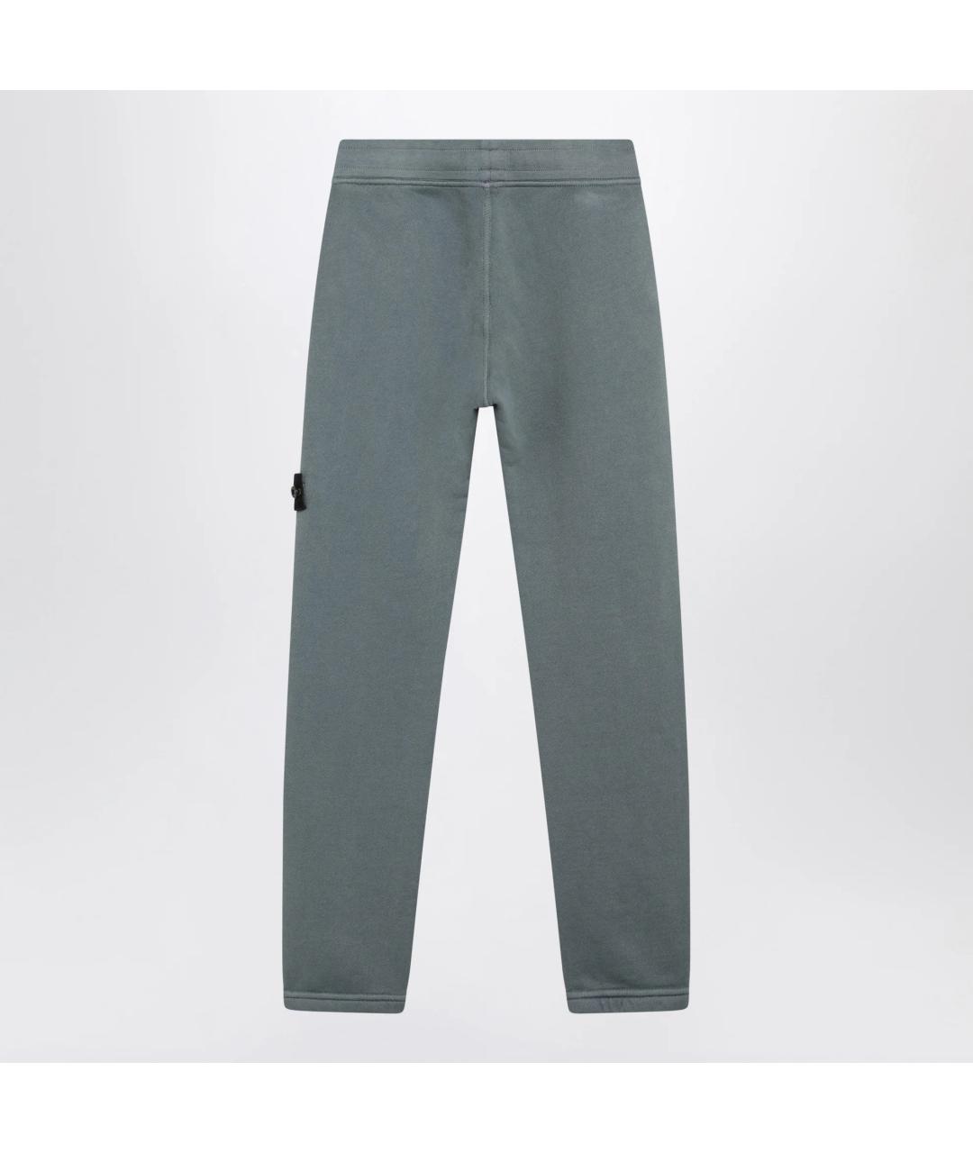 STONE ISLAND Голубые хлопковые брюки и шорты, фото 2