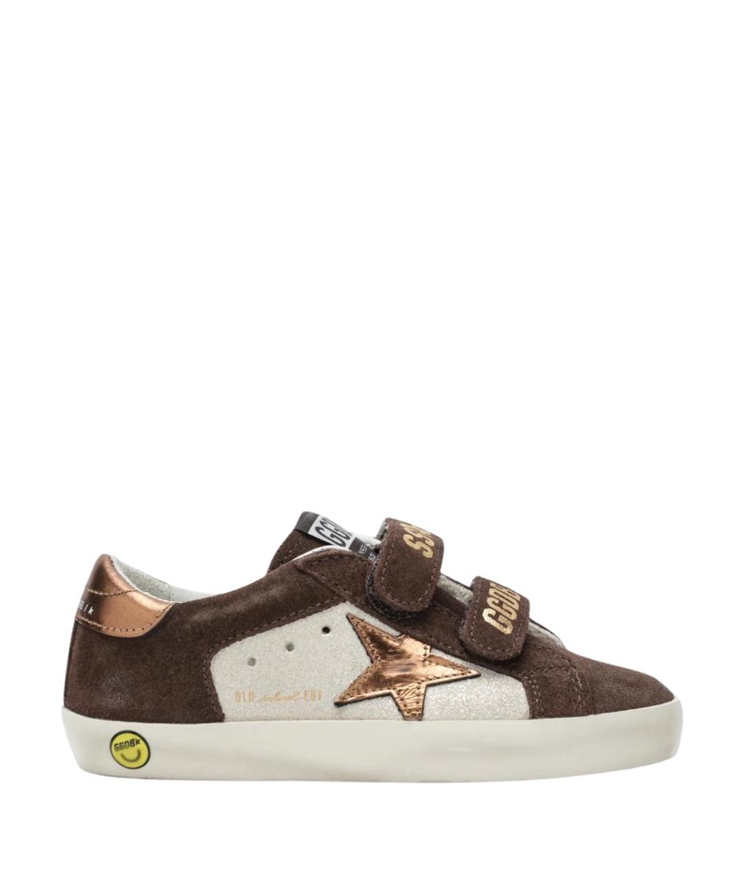 GOLDEN GOOSE Коричневые замшевые кеды, фото 1
