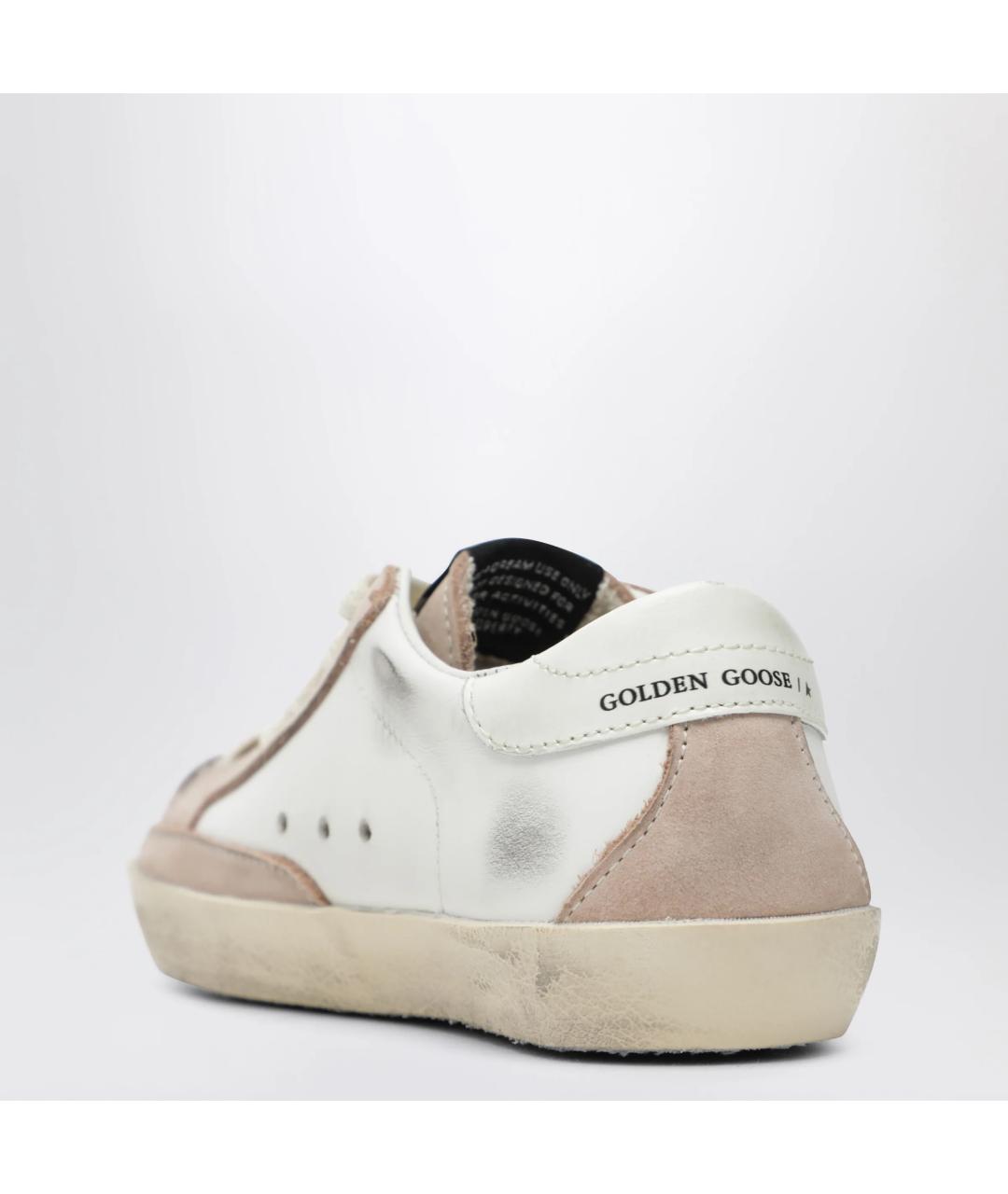 GOLDEN GOOSE Белые кожаные кеды, фото 2