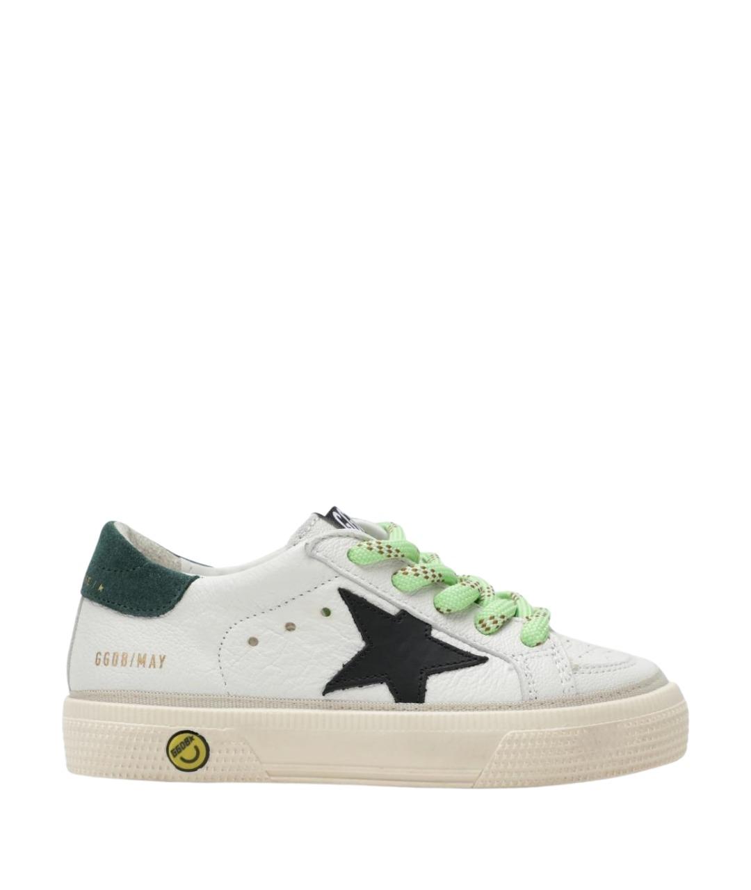 GOLDEN GOOSE Белые кожаные кеды, фото 1