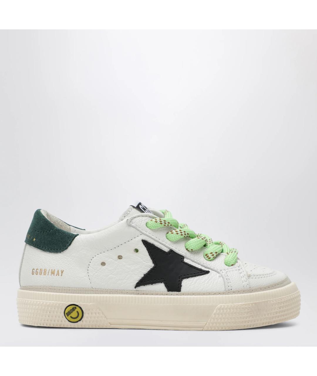 GOLDEN GOOSE Белые кожаные кеды, фото 3