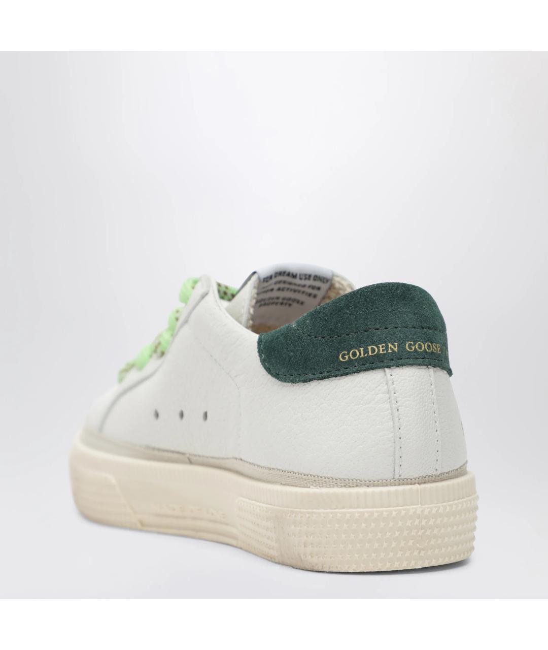 GOLDEN GOOSE Белые кожаные кеды, фото 2