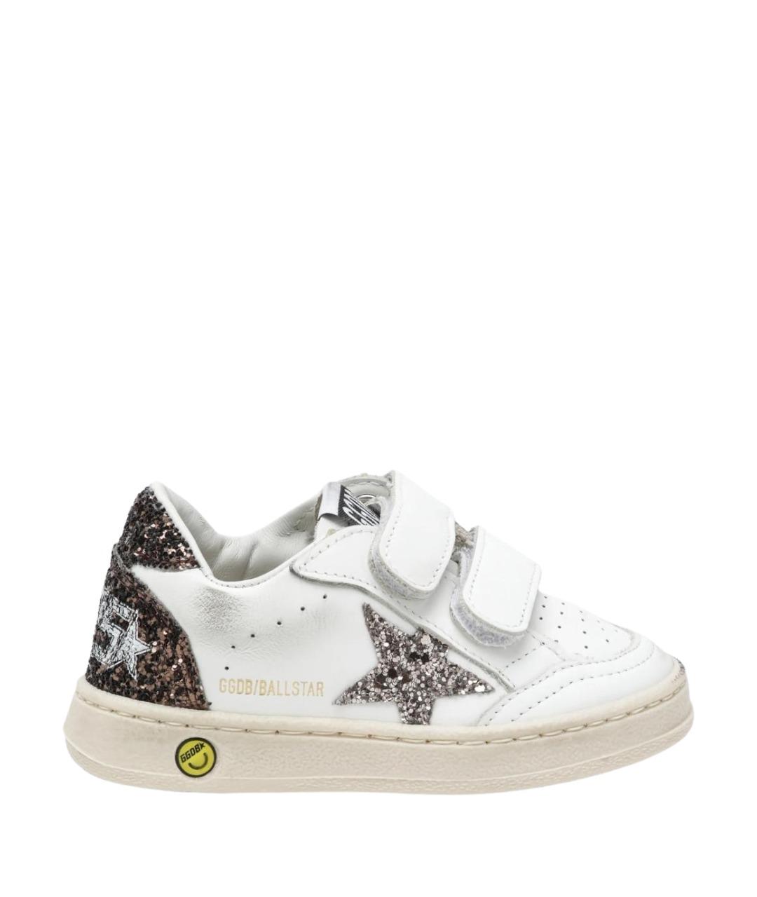 GOLDEN GOOSE Белые кожаные кеды, фото 1