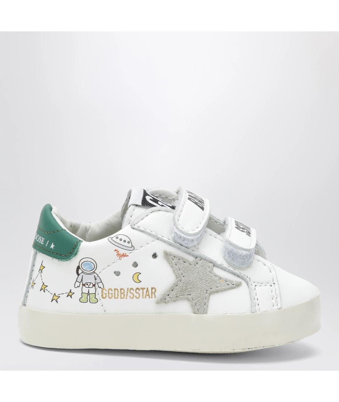 GOLDEN GOOSE Белые кожаные кеды, фото 3
