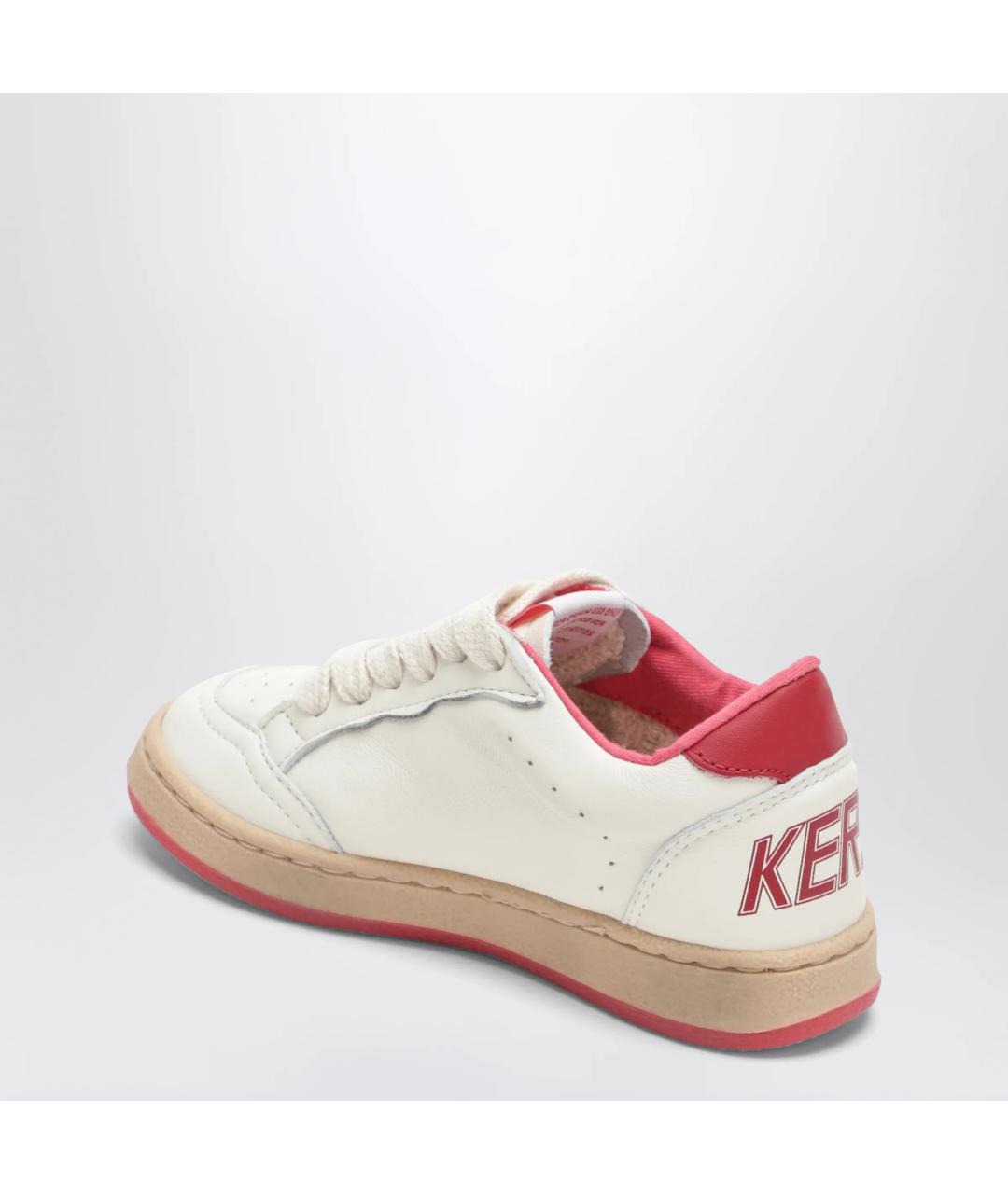 GOLDEN GOOSE Белые кожаные кеды, фото 2