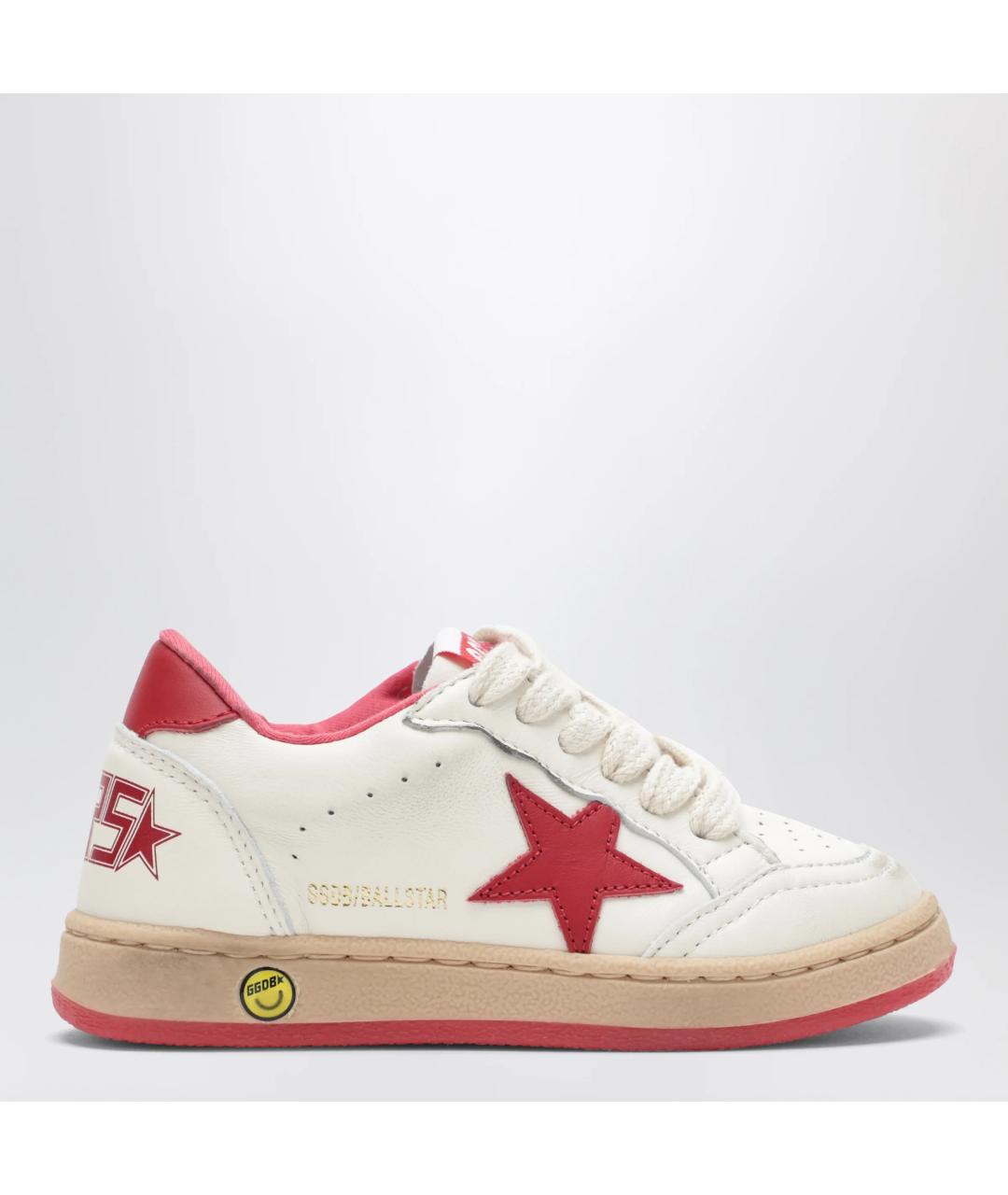 GOLDEN GOOSE Белые кожаные кеды, фото 3