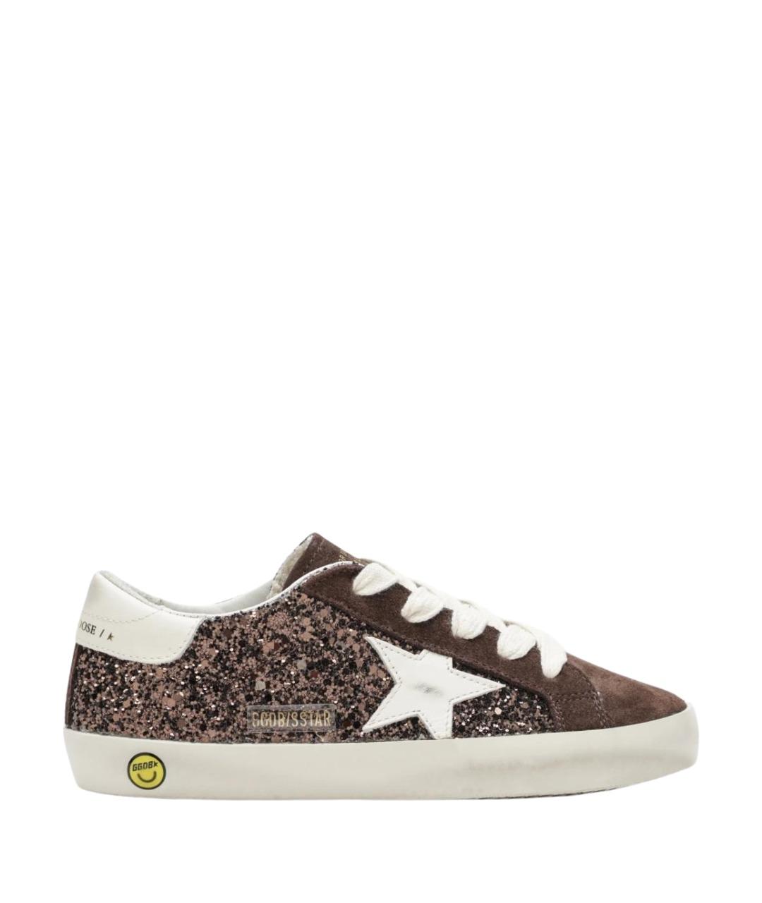 GOLDEN GOOSE Коричневые замшевые кеды, фото 1